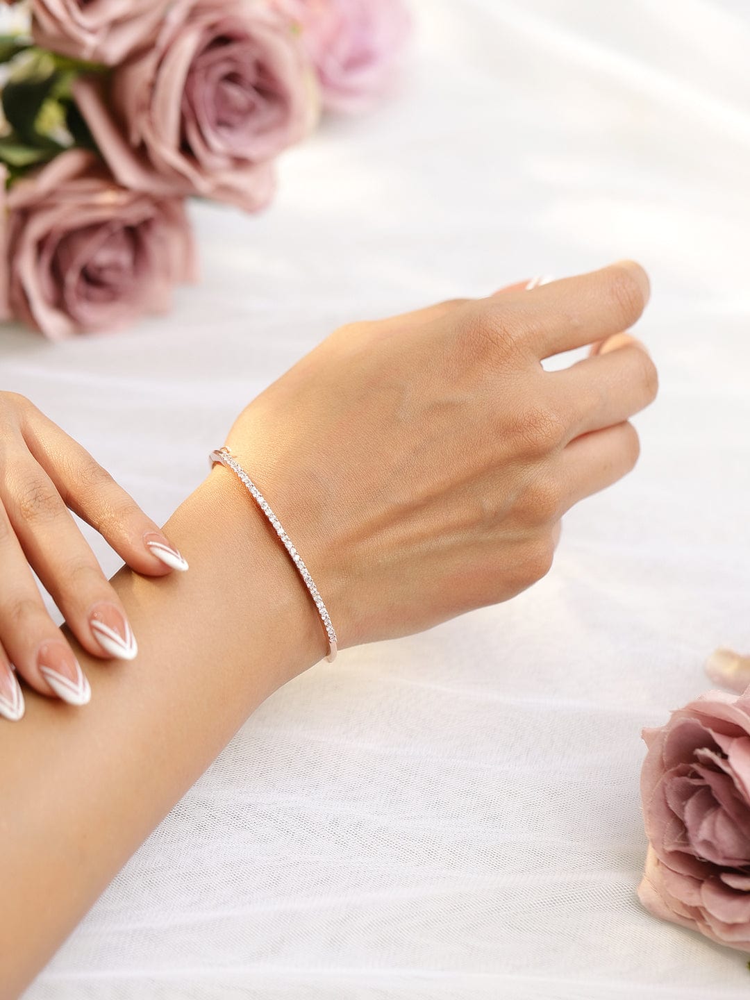 Silver Toned Bangle Bracelet