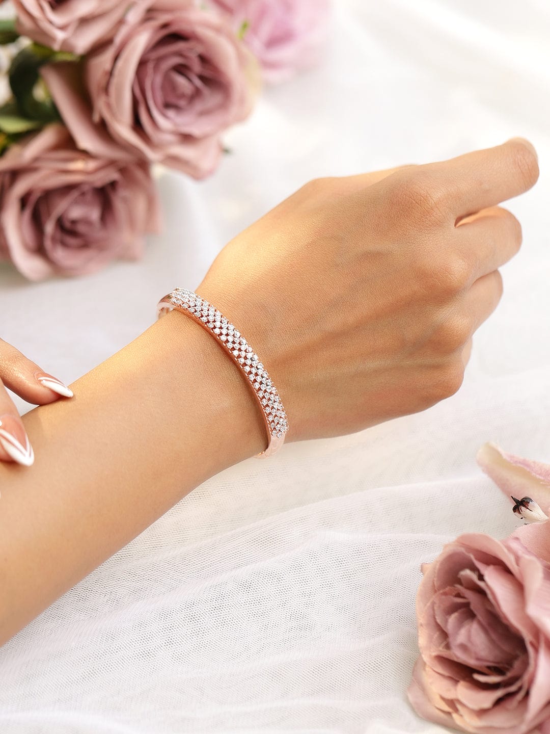American Diamond Zirconia Studded Bracelet