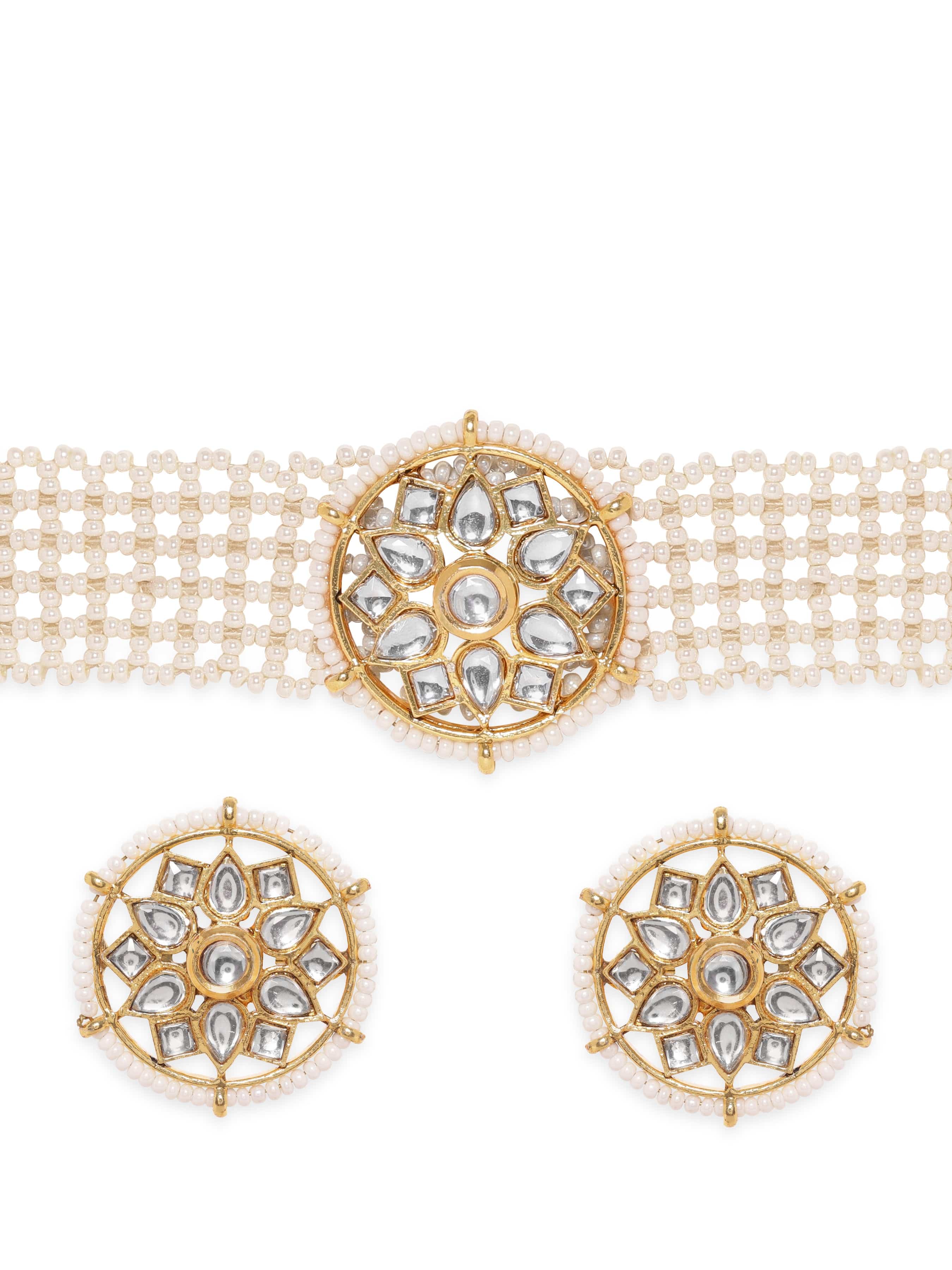 Minimal Kundan Heritage Choker Set