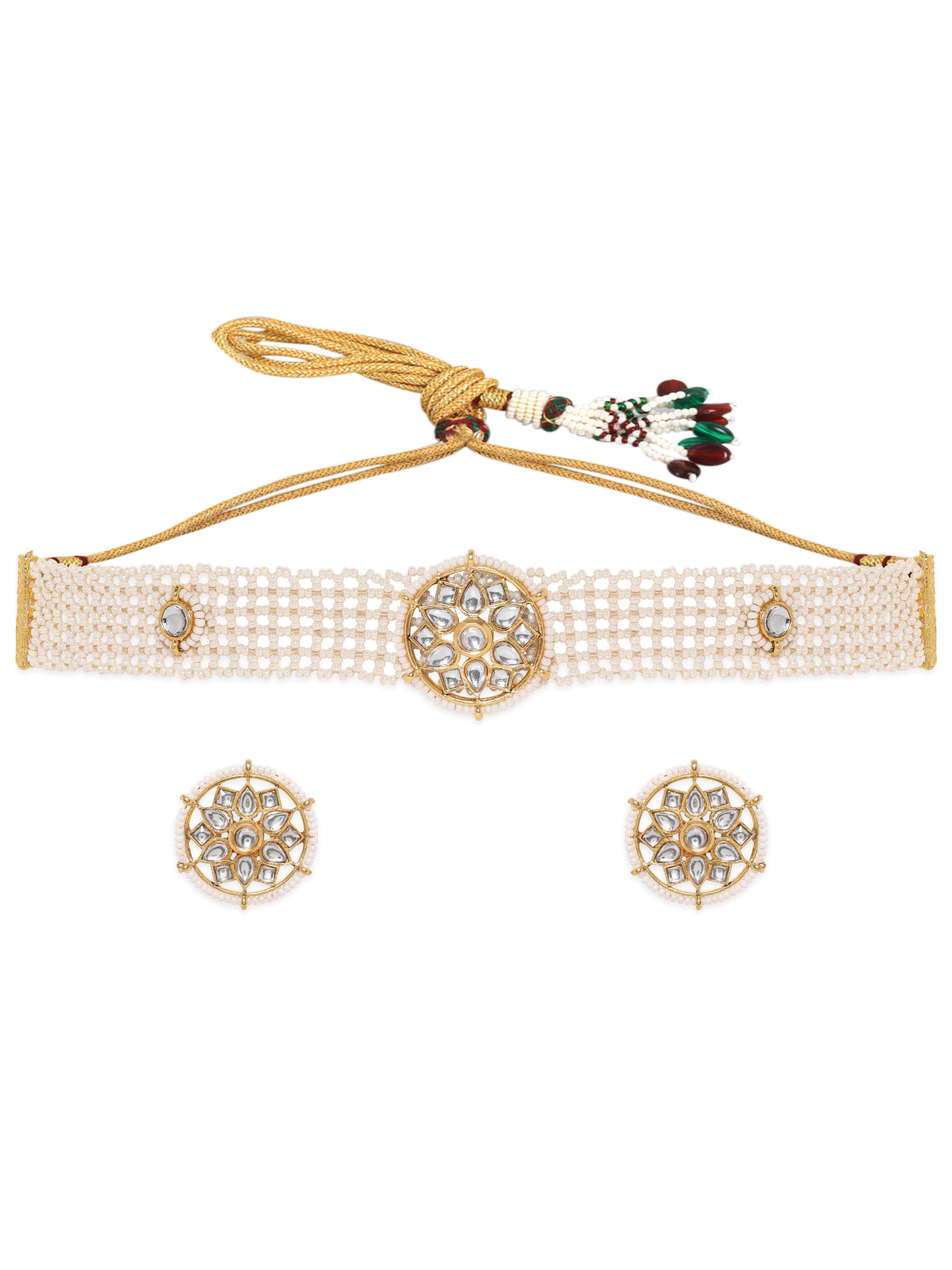Minimal Kundan Heritage Choker Set