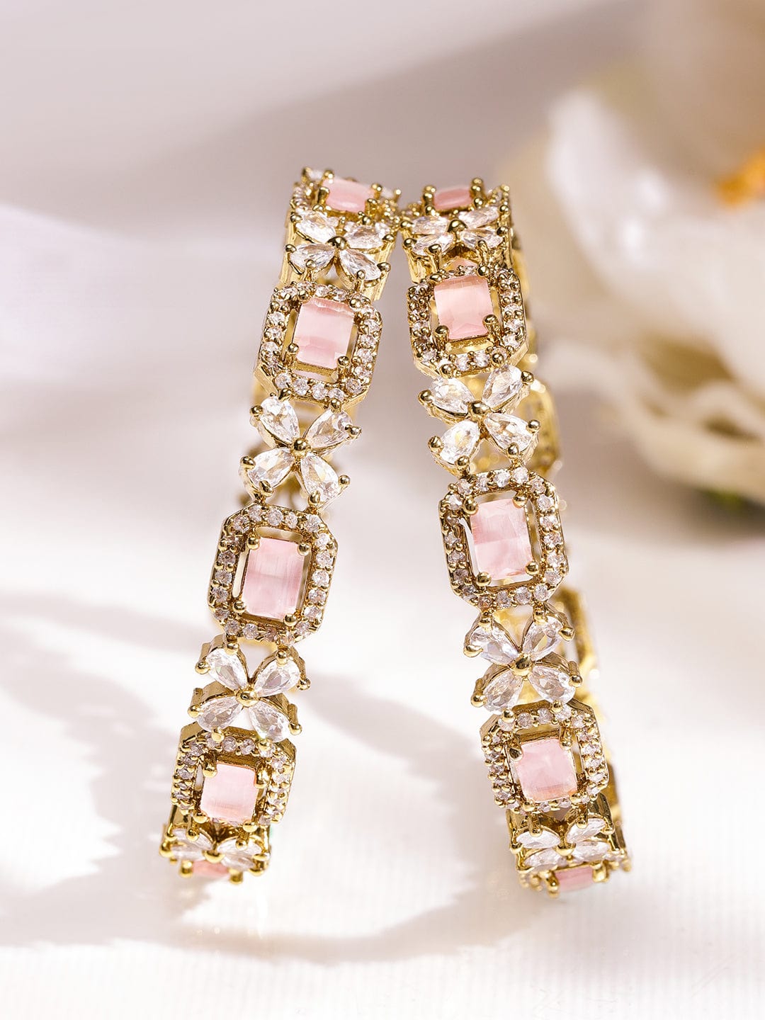 Pink Hues Floral Bangle