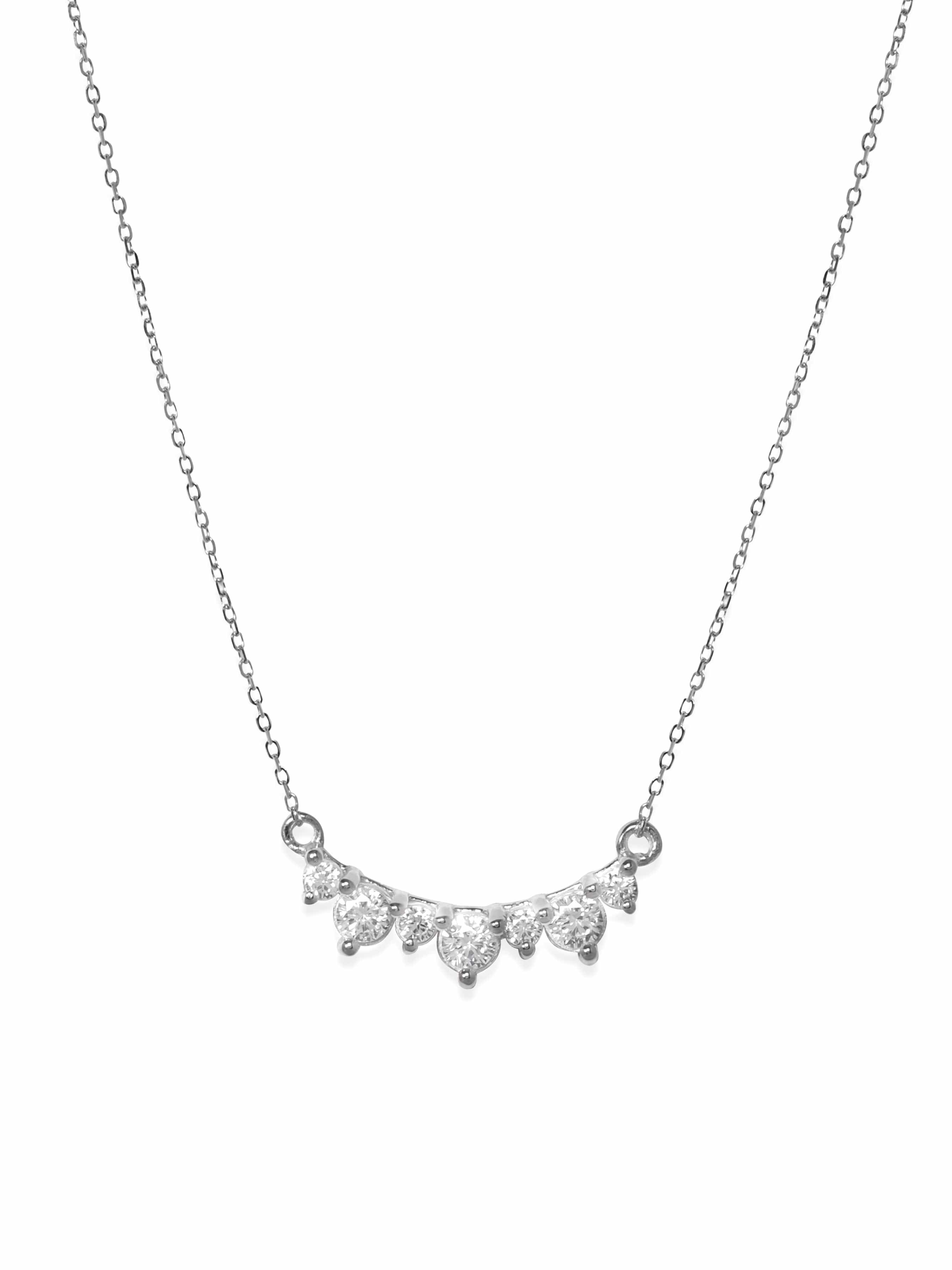 American Diamon Zirconia White Necklace