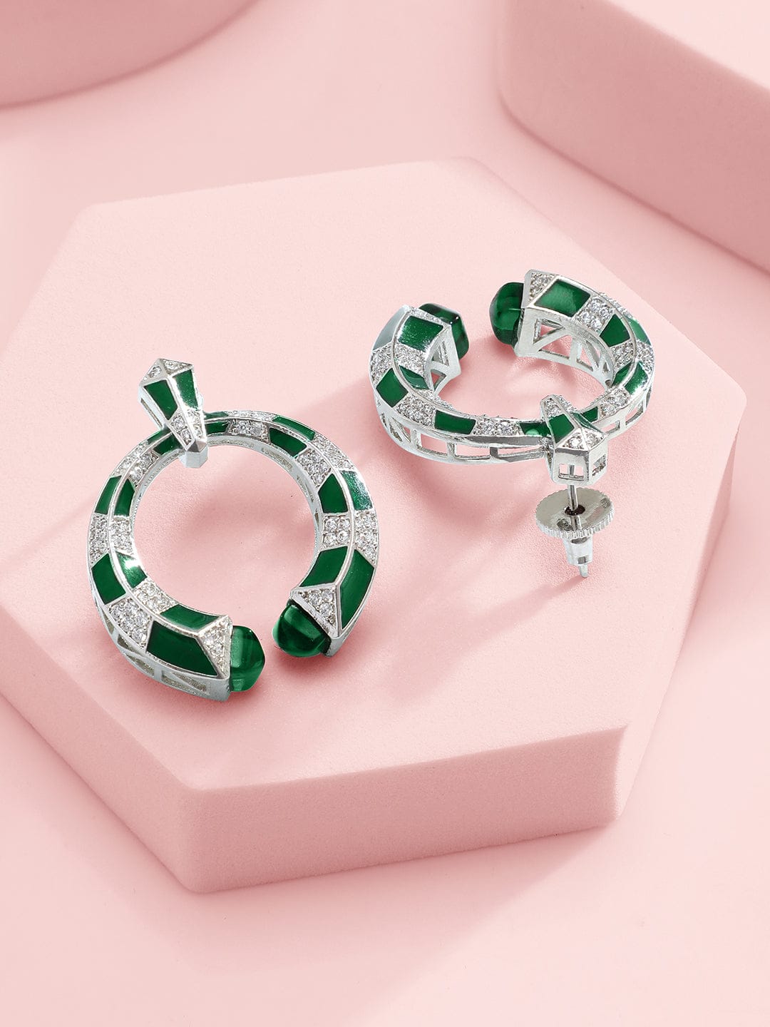 Green & American Diamond Zirconia Choker Set