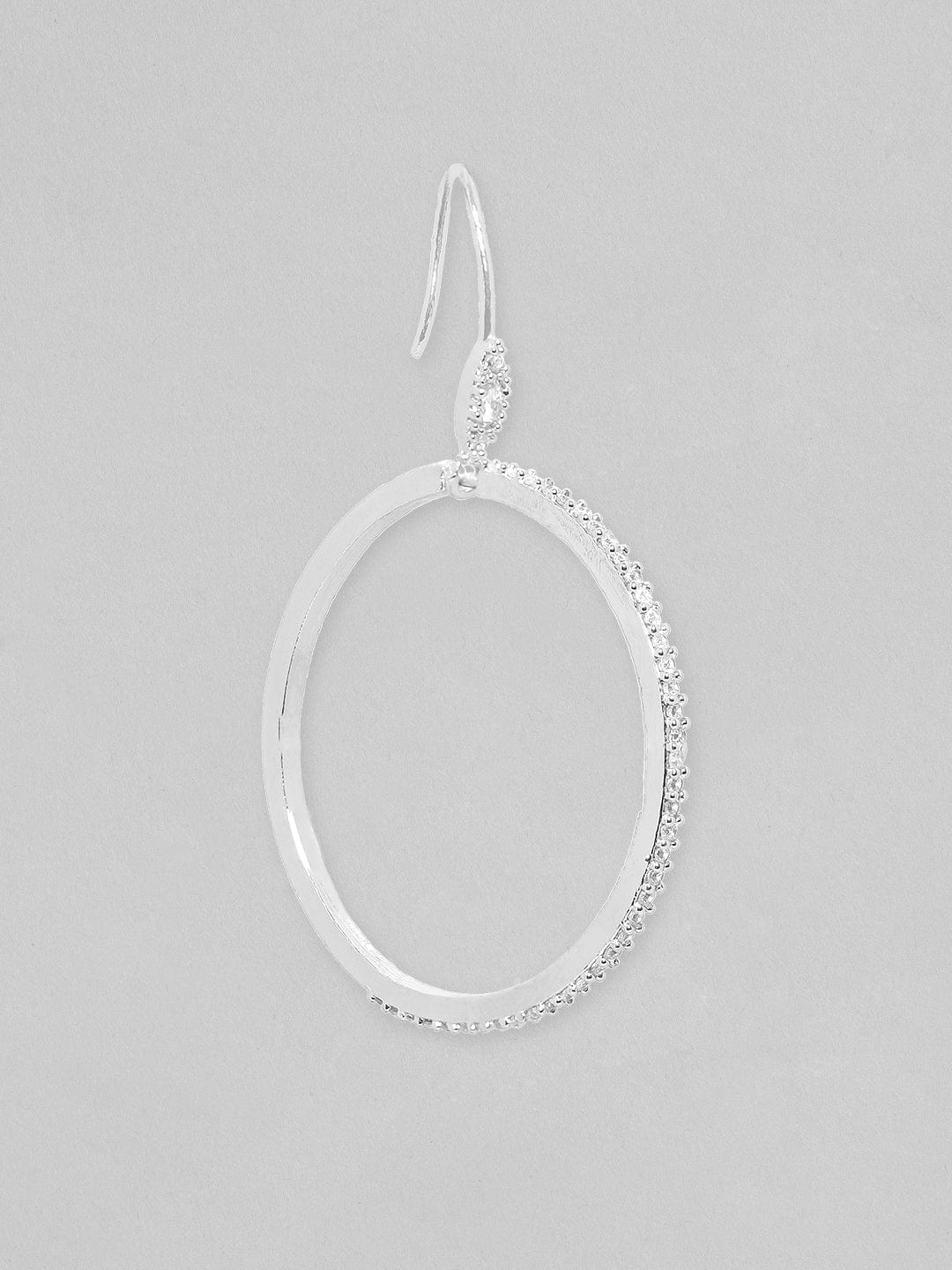 White Shimmering Drop Earrings
