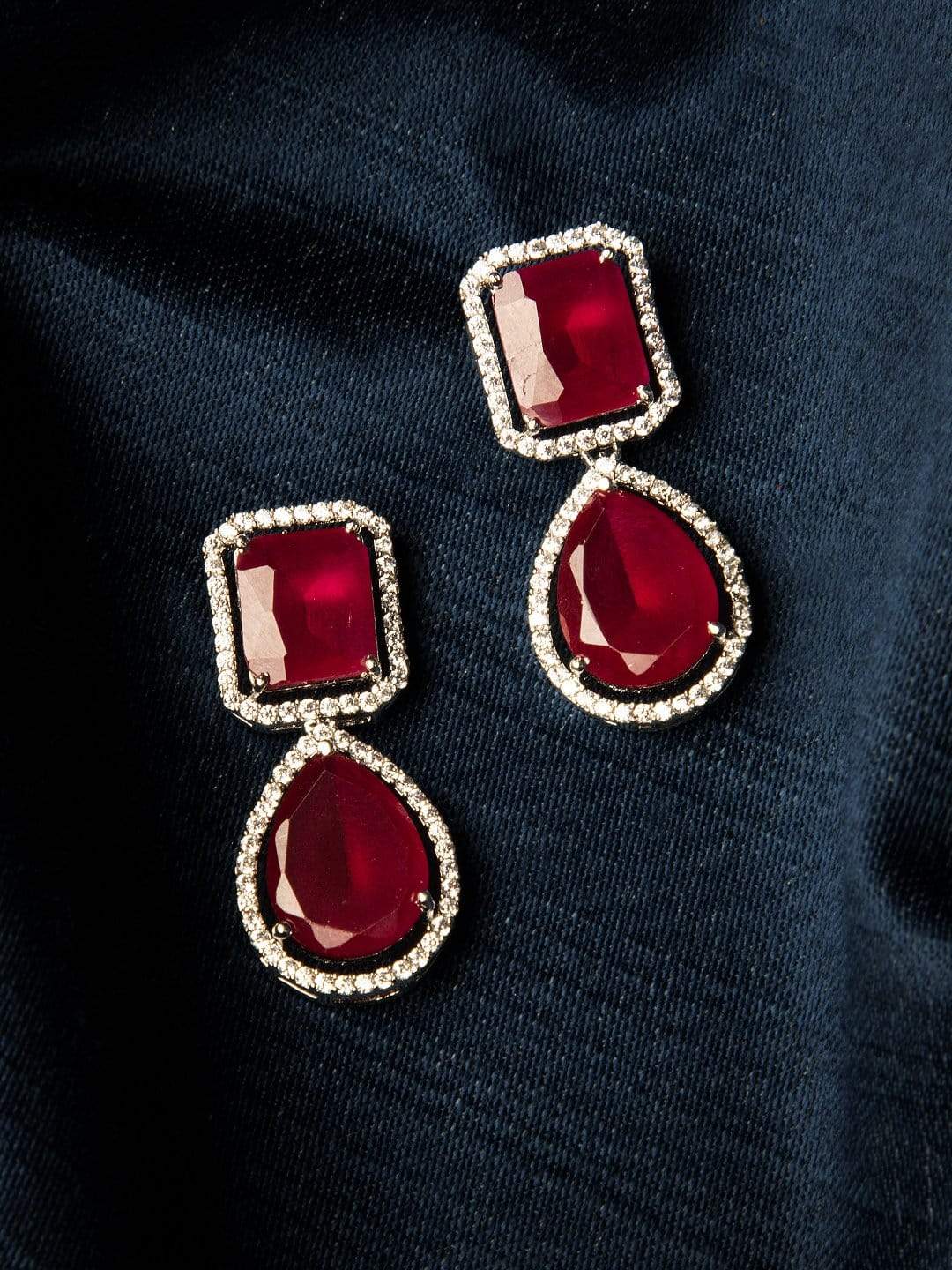 Premium Radiance American Diamond Zirconia Drop Earrings