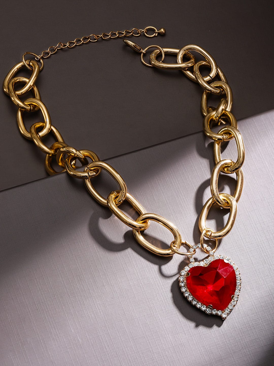 Red Heart Pendant Necklace