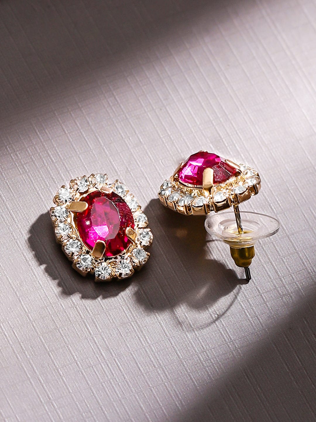 Pink Toned Crystal Necklace Set