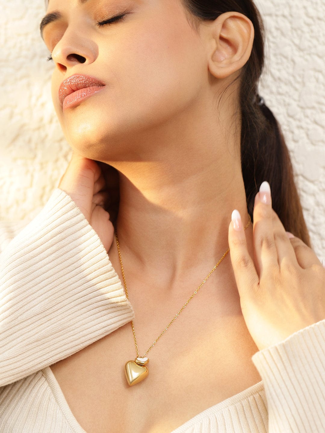 Gold Toned Heart Pendant