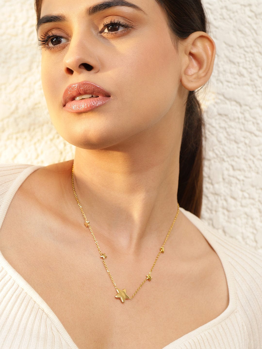 Star Charms Gold Necklace