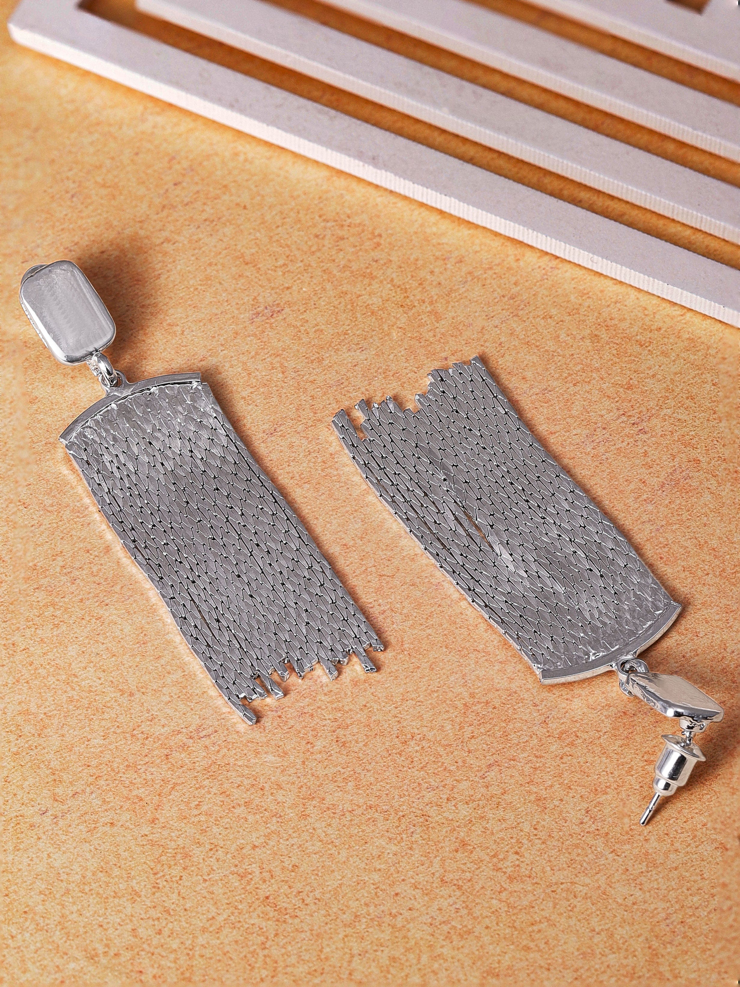 A Stream of Silver Dreams Long Earrings