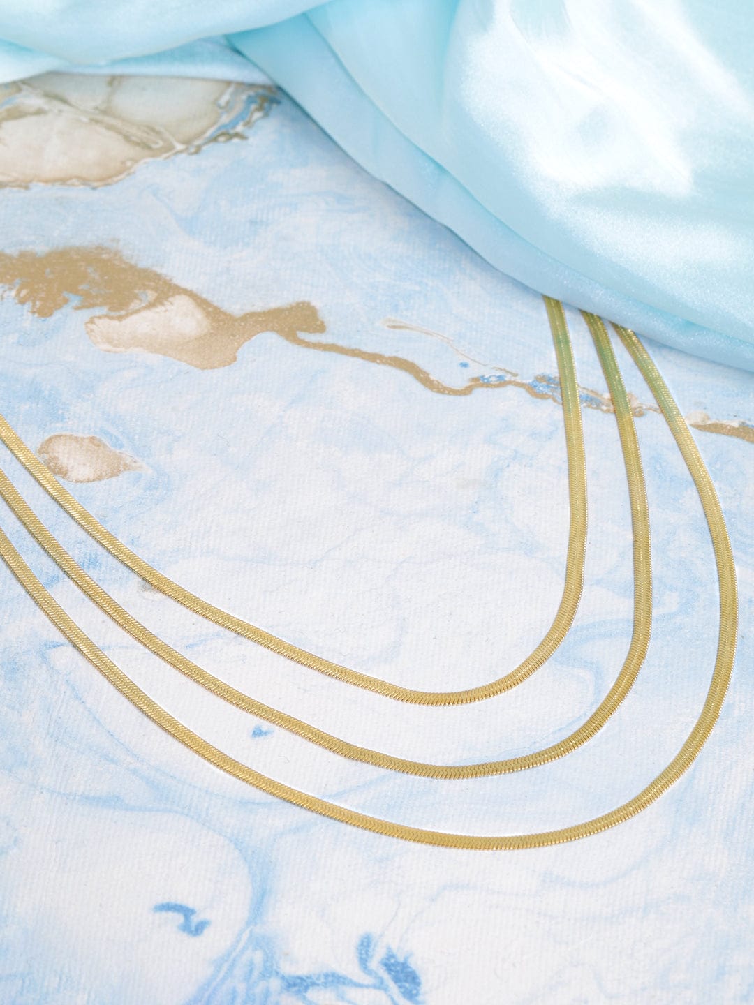 Multi Layered Gold Snake Necklace