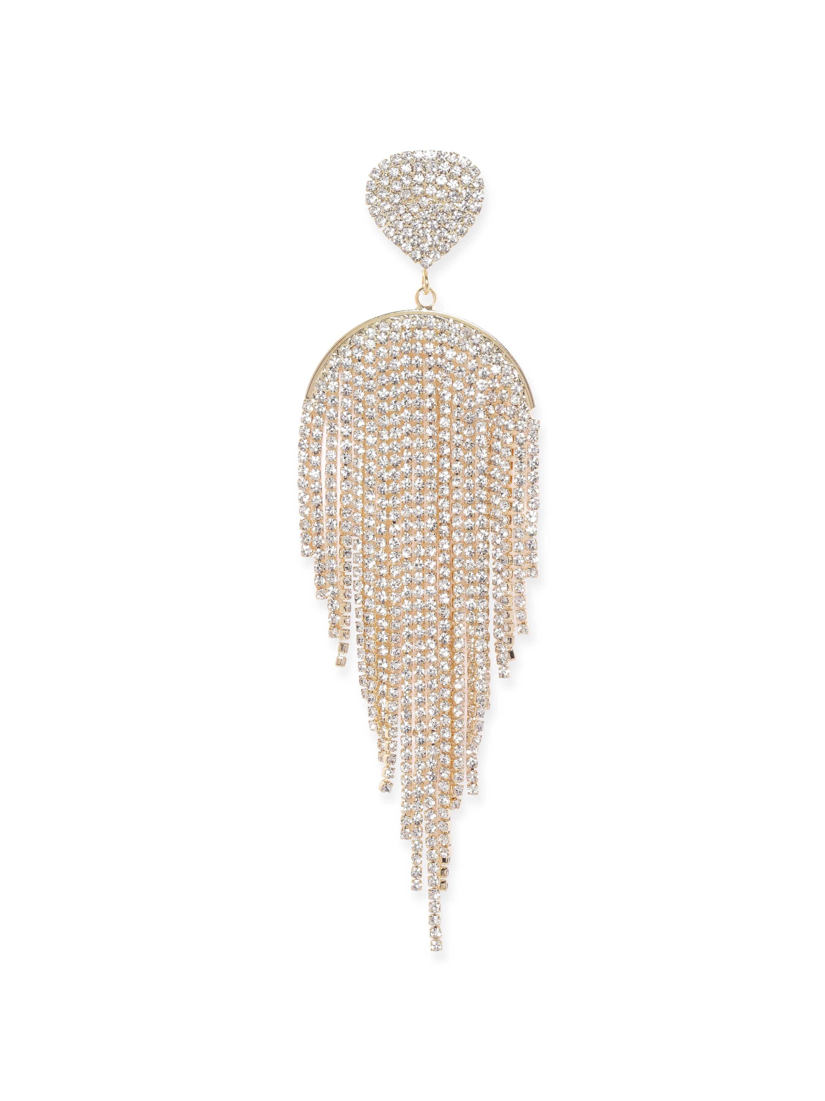 Runway Glam Crystal Multistrands Earrings
