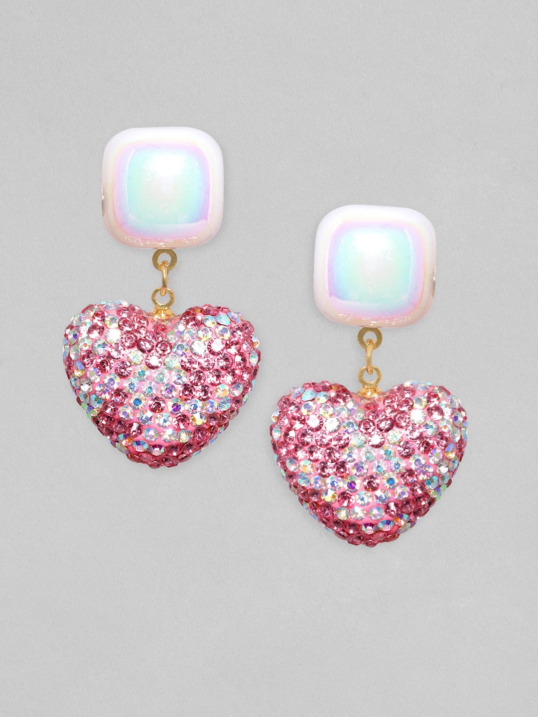 Ruby Kiss Heart Drop Earrings