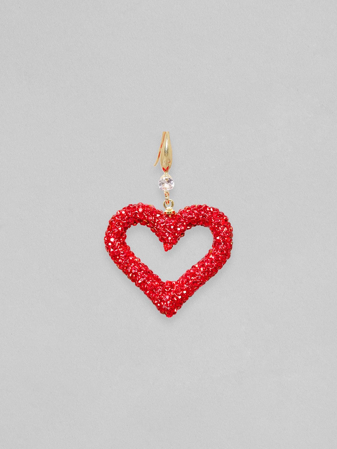 Red Love Crystal Drop Earrings
