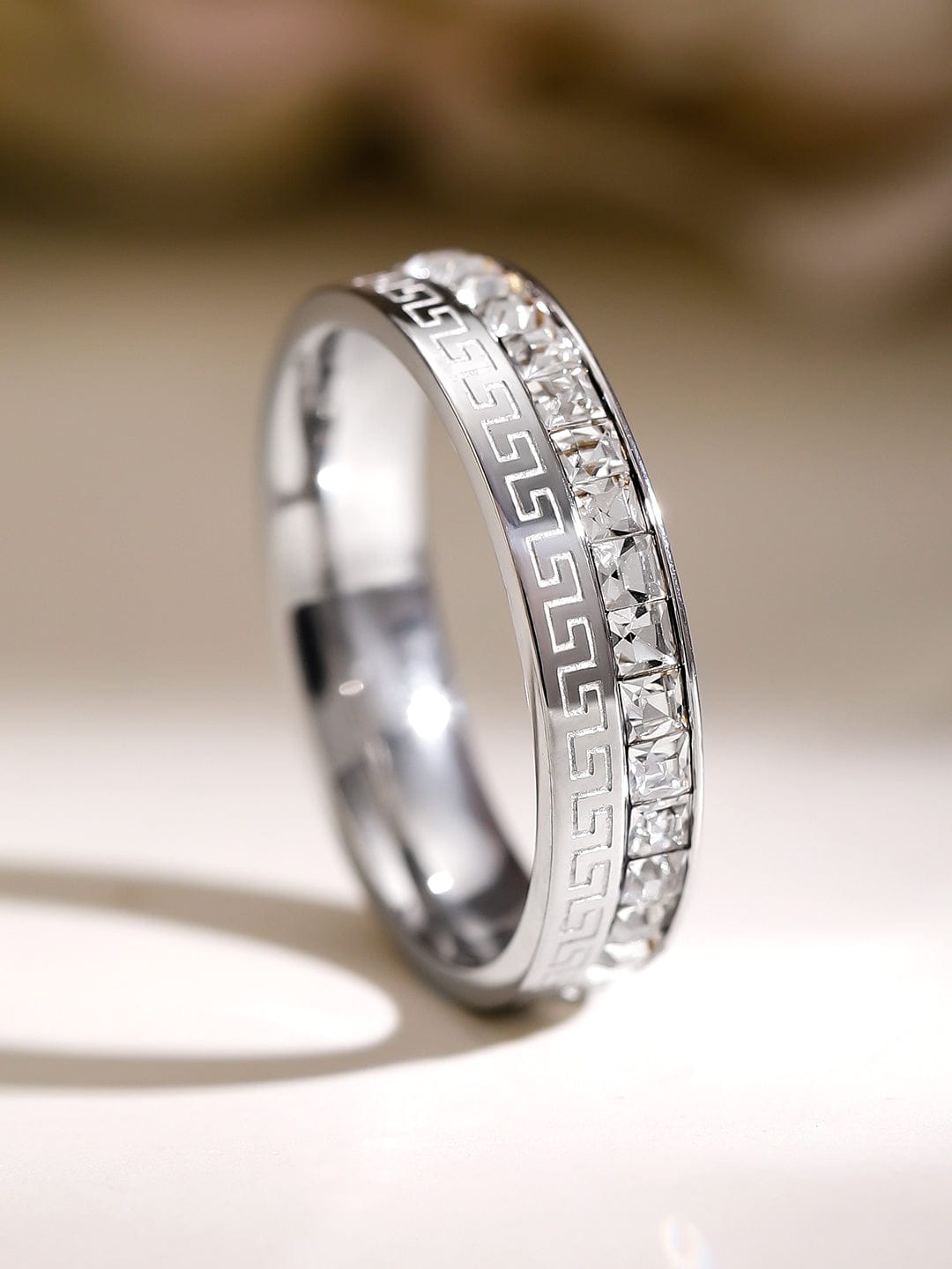 American Diamond Zirconia Cubic Studded Ring