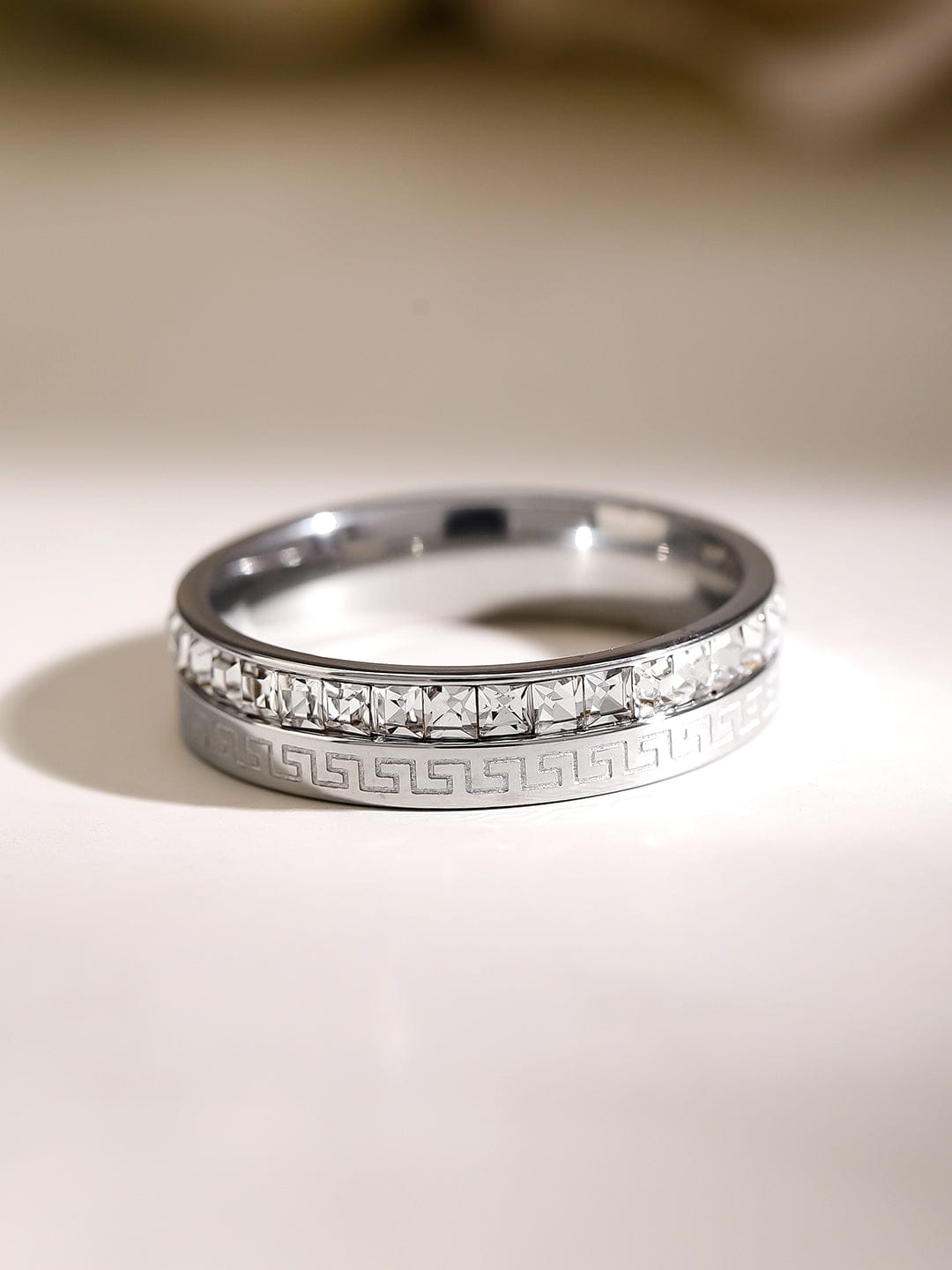 American Diamond Zirconia Cubic Studded Ring