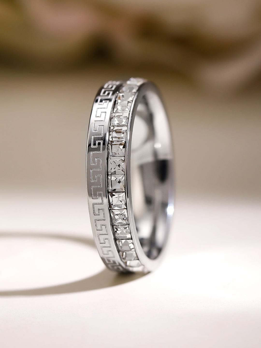American Diamond Zirconia Cubic Studded Ring