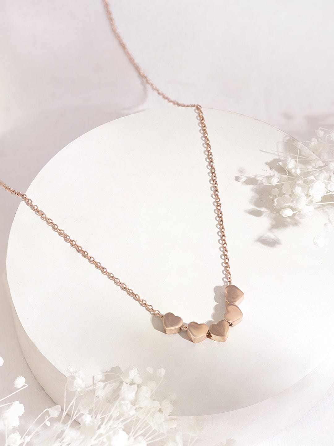 Cherished Heart Charms Pendant Necklace