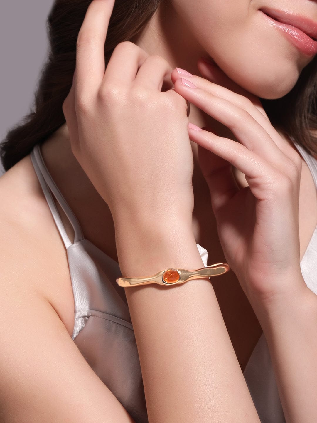 Wentra Voguish Women Gold-Toned  Yellow Brass Gold-Plated Bracelet