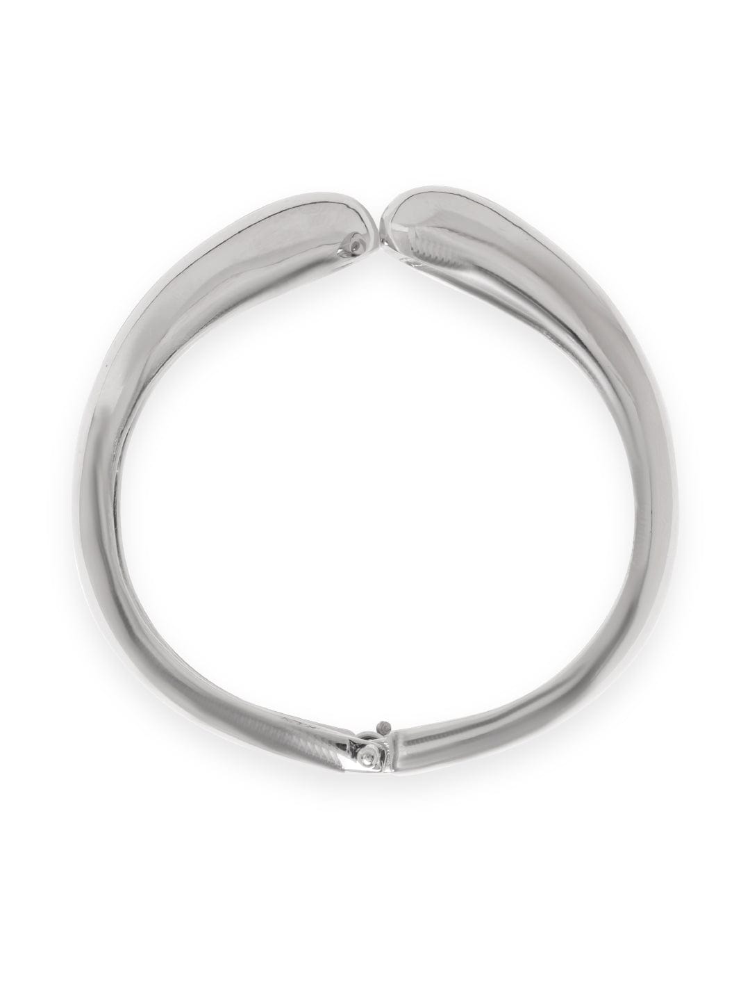 Wentra Vogusih Rhodium Plated Contemporary Bracelet