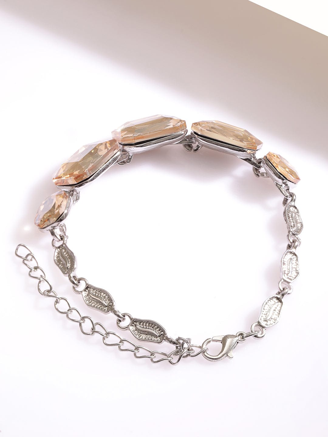 Stone Studded Link Bracelet