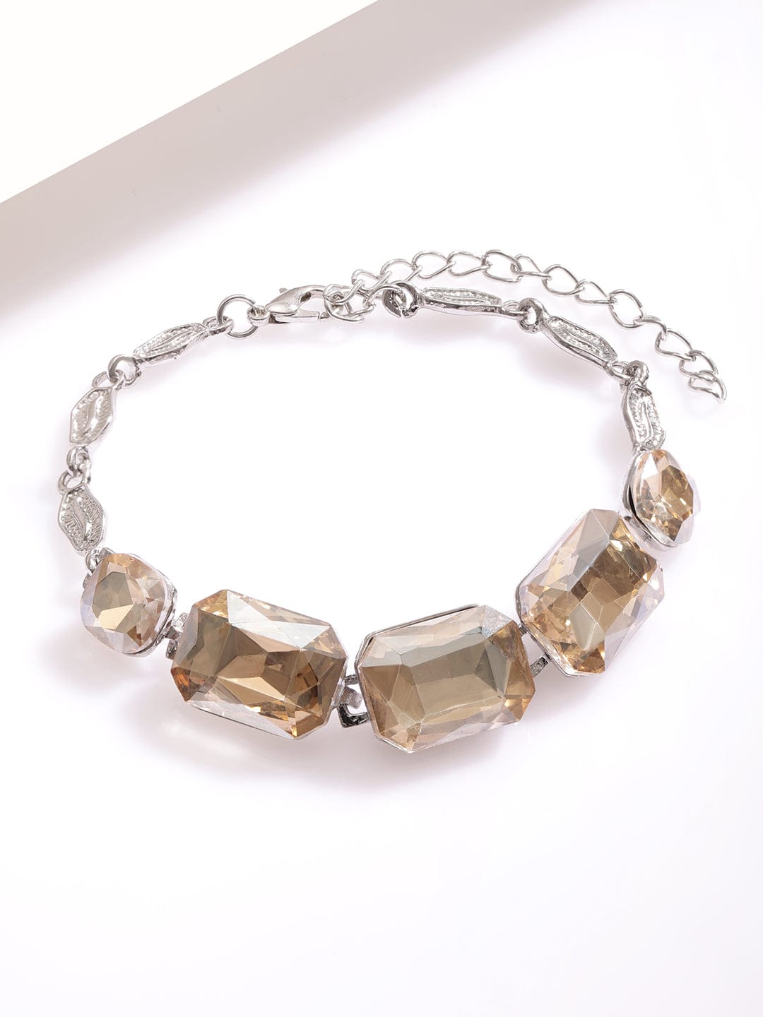 Stone Studded Link Bracelet