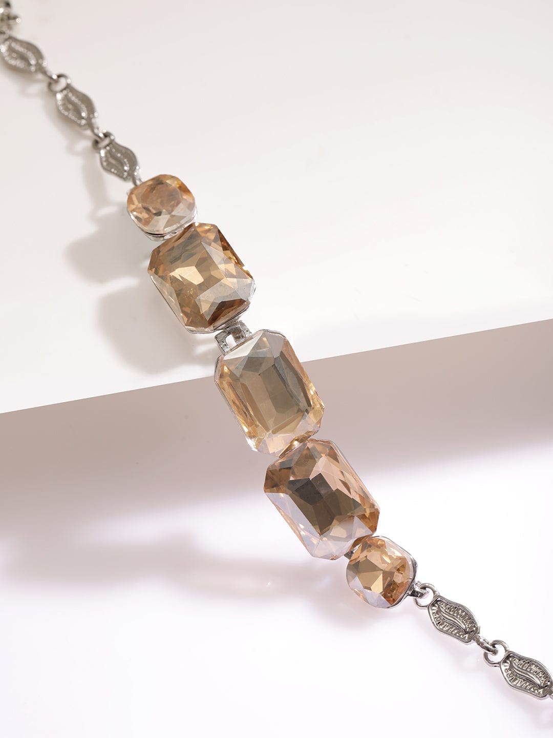Stone Studded Link Bracelet