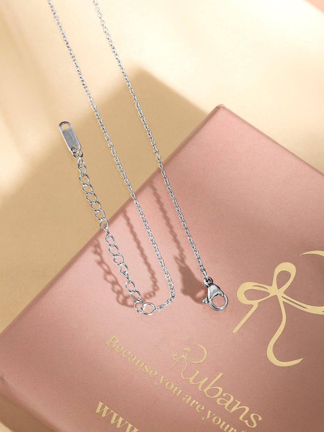 Subtle Floral Charms Chain Necklace