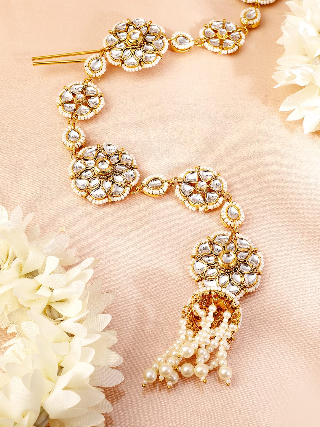 Whisper of White Radiance Braid Brooch