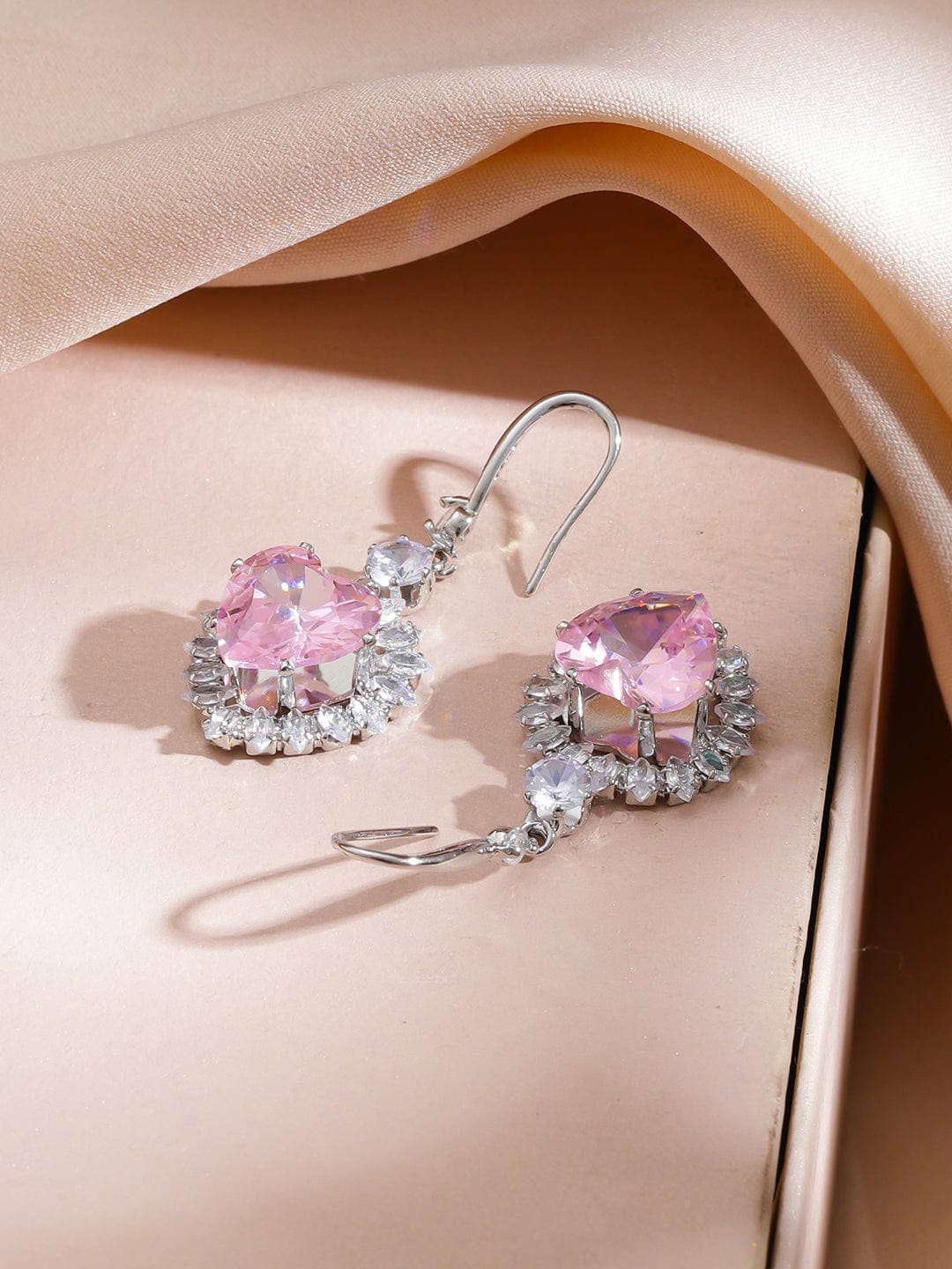 Wings of Freedom Crystal Necklace Set - Pink